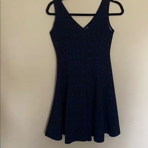 Black and Blue  Summer Dress